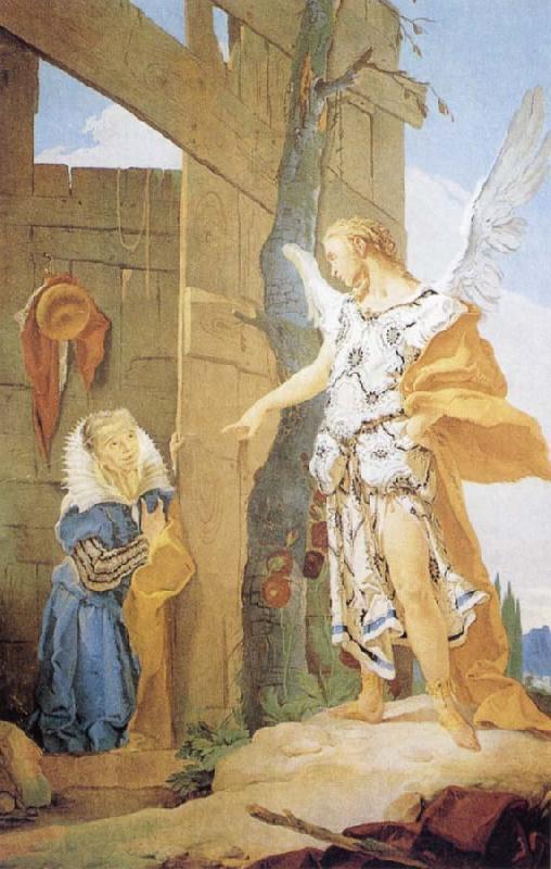 Giovanni Battista Tiepolo Sarah and the Archangel Spain oil painting art
